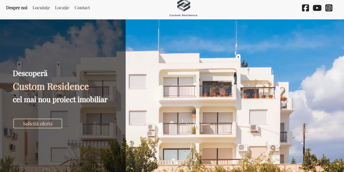 site dezvoltator imobiliar